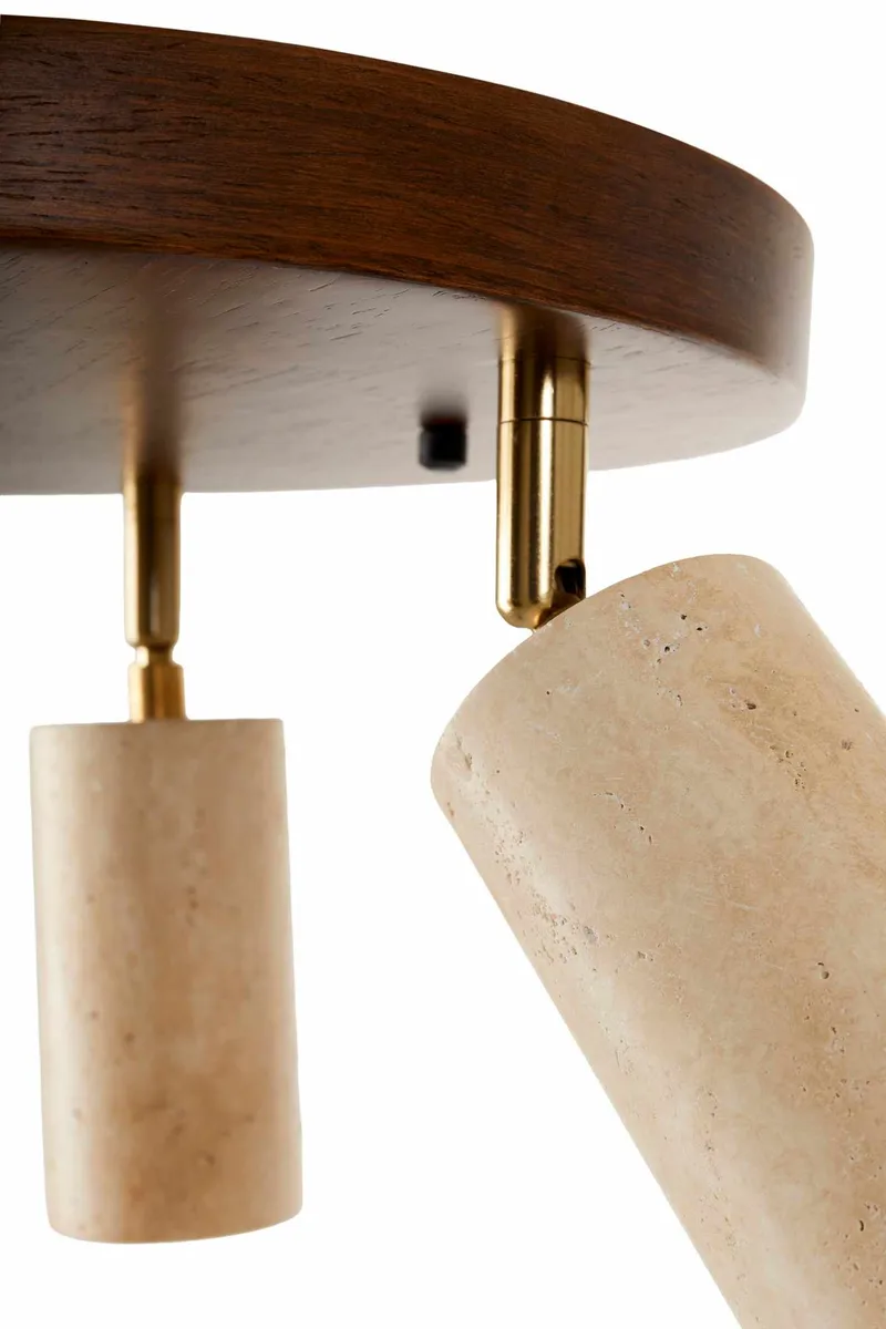 Nurtane loftlampe - Beige og Valnød - Belysning - Lamper & indendørsbelysning - Loftlampe - Lysekroner