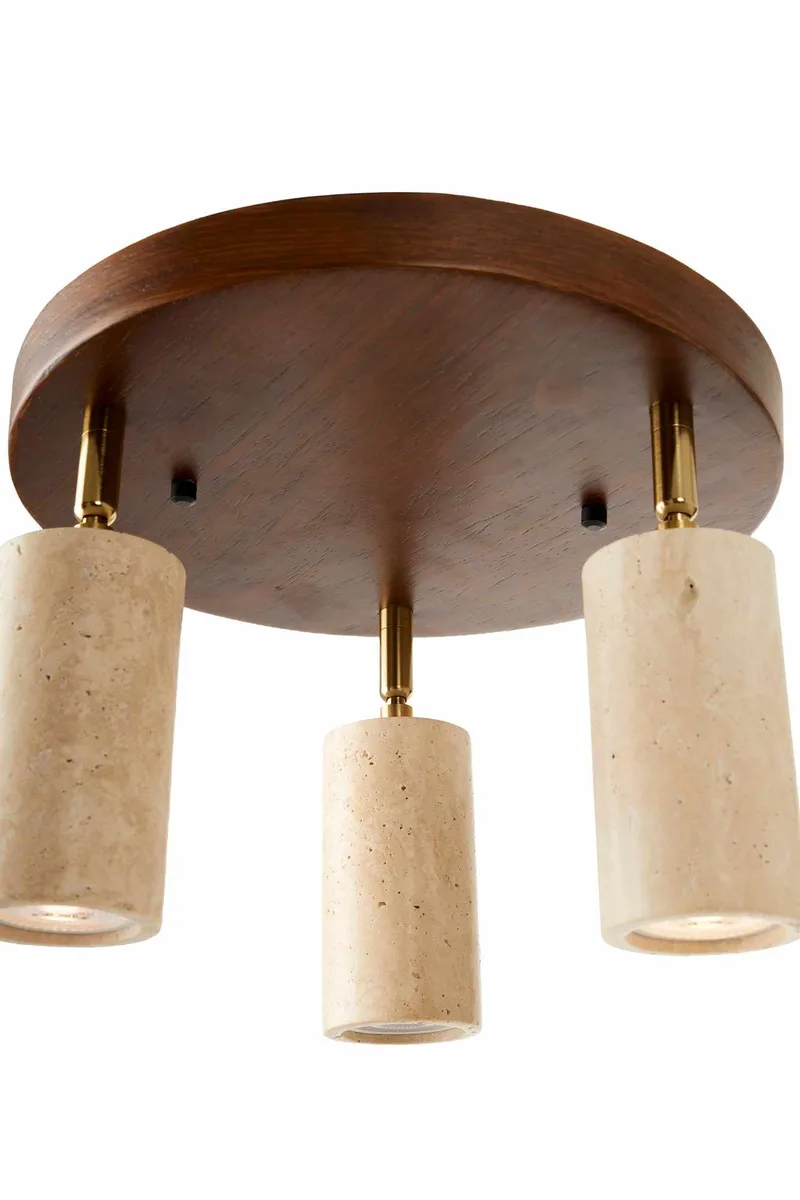 Nurtane loftlampe - Beige og Valnød - Belysning - Lamper & indendørsbelysning - Loftlampe - Lysekroner