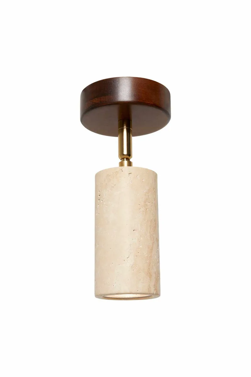 Nurtane loftlampe, Beige og Valnød