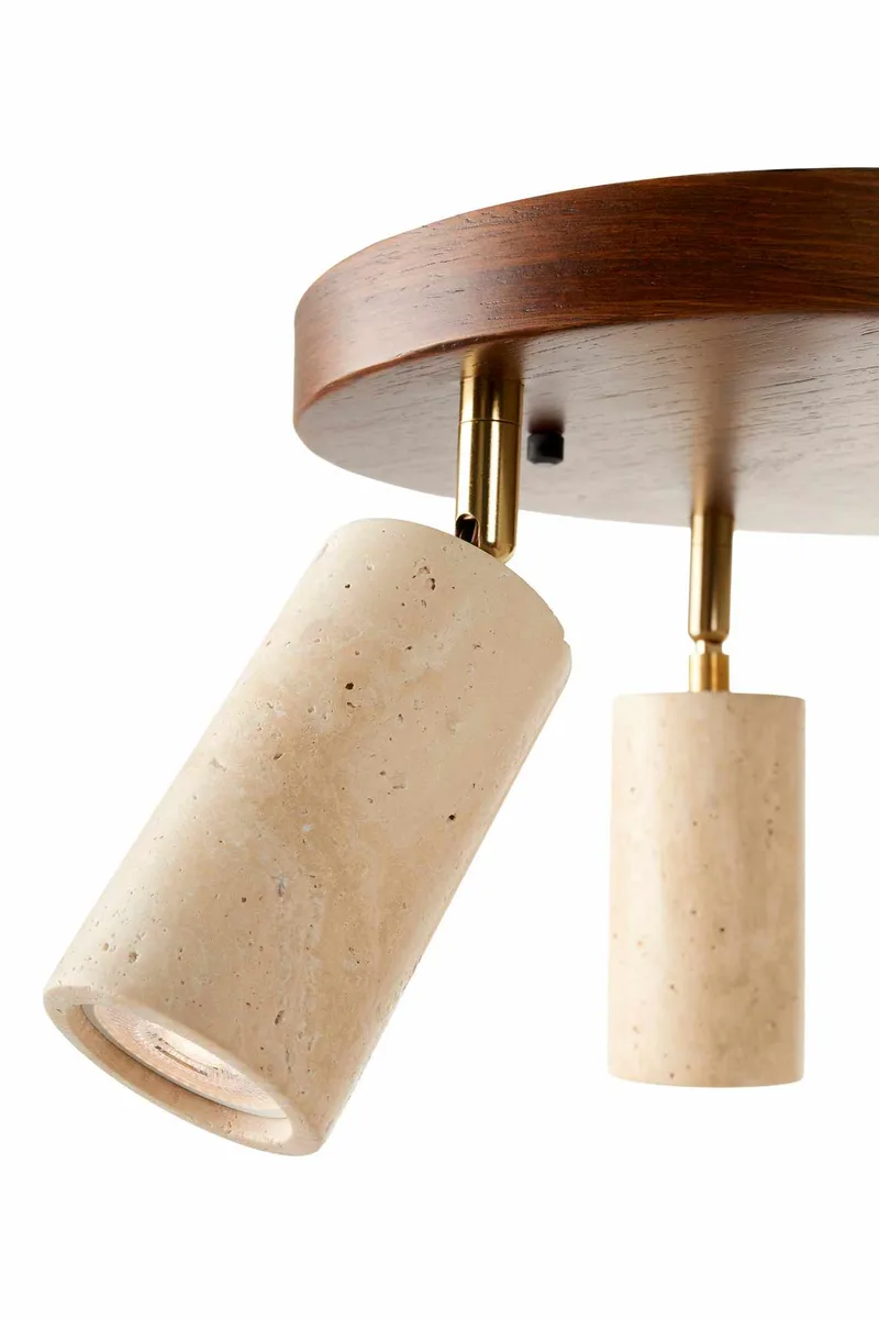 Nurtane loftlampe - Beige og Valnød - Belysning - Lamper & indendørsbelysning - Loftlampe - Lysekroner