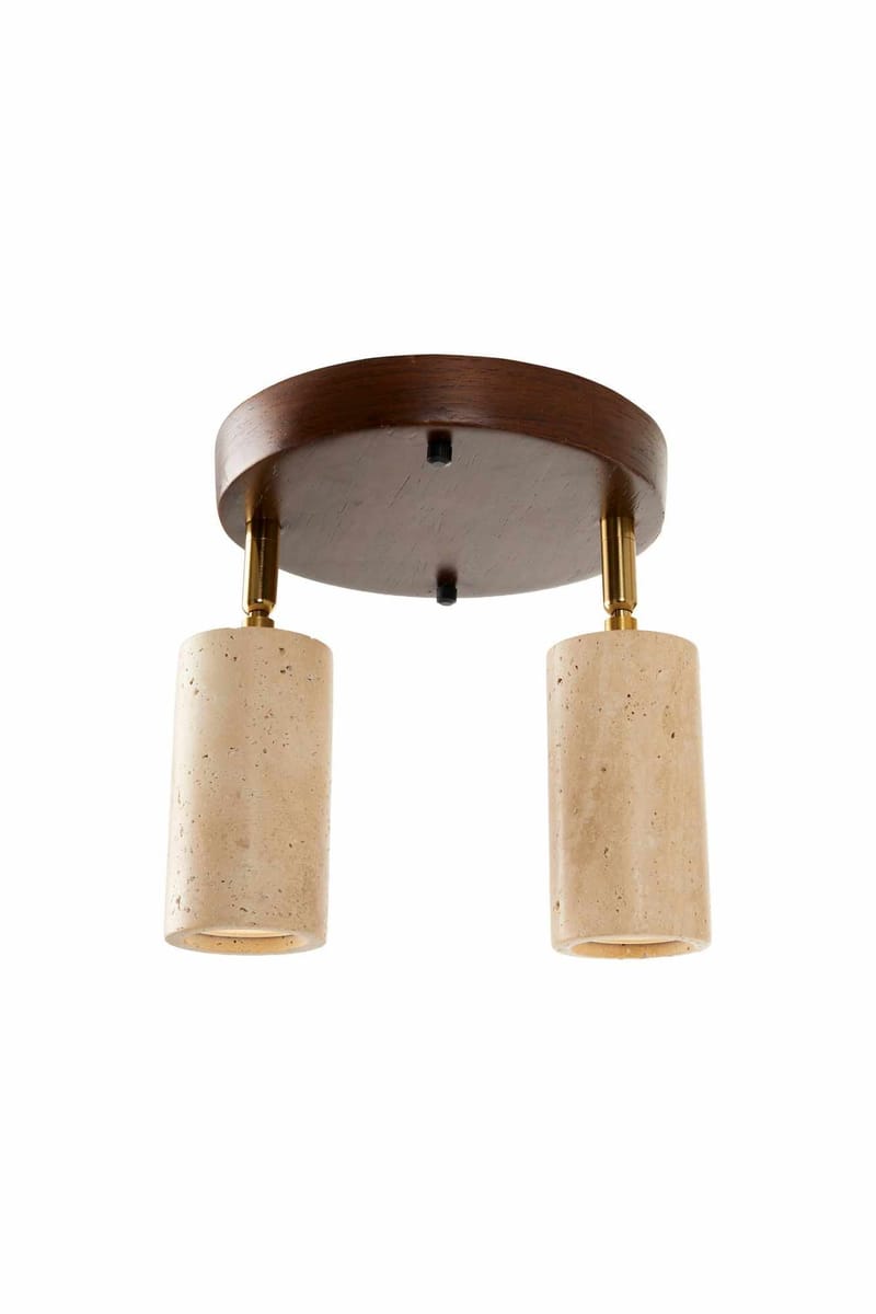 Nurtane loftlampe, Beige og Valnød