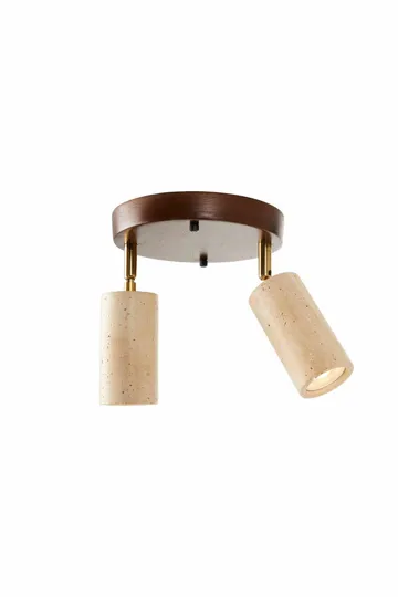 Nurtane loftlampe - Beige og Valnød - Belysning - Lamper & indendørsbelysning - Loftlampe - Lysekroner