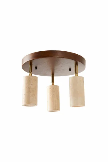 Nurtane loftlampe - Beige og Valnød - Belysning - Lamper & indendørsbelysning - Loftlampe - Lysekroner