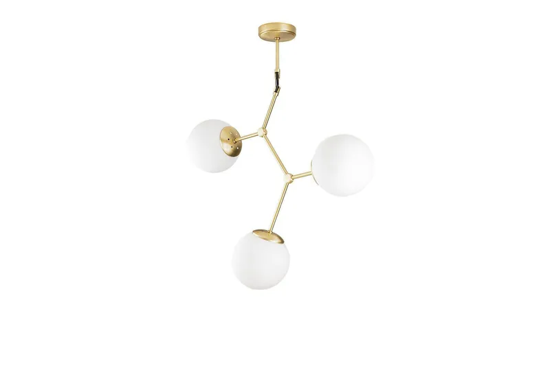 Opviq Damar Loftslampe, Gul/hvid