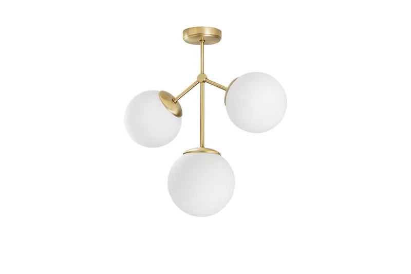 Opviq Damar Loftslampe, Gul/hvid