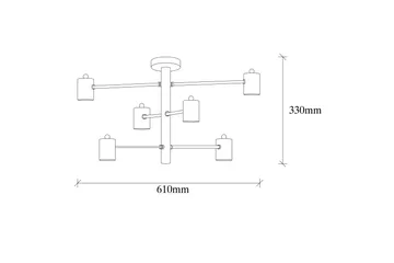 Opviq Hexa Loftslampe - Sort - Belysning - Lamper & indendørsbelysning - Loftlampe - Plafond