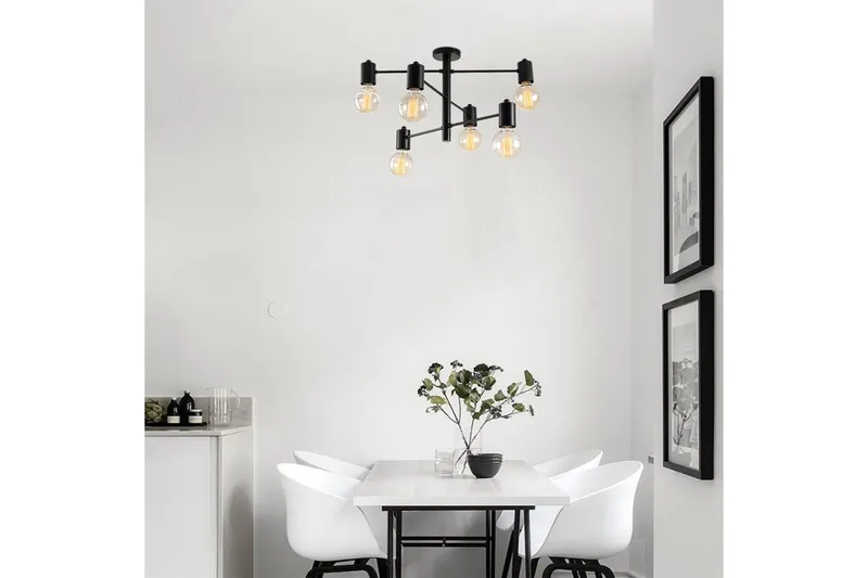 Opviq Hexa Loftslampe - Sort - Belysning - Lamper & indendørsbelysning - Loftlampe - Plafond