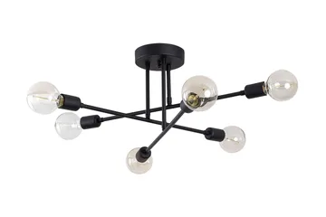 Opviq Tel Stor Loftslampe Plafond – Stue – Soveværelse – Køkken - Sort - Belysning - Lamper & indendørsbelysning - Loftlampe - Plafond