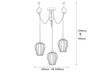 Opviq Tel Taklampa - Sort - Belysning - Lamper & indendørsbelysning - Loftlampe - Pendellamper & hængelamper