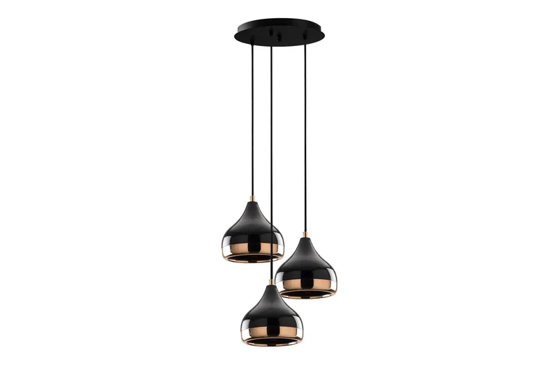Opviq Yildo loftslampe, Sort / kobber