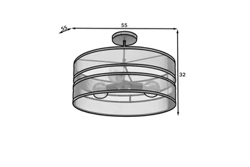Orabela Loftlampe Rund - Sort - Belysning - Lamper & indendørsbelysning - Loftlampe - Plafond