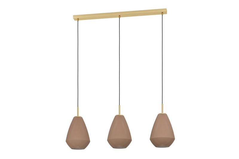 Pendel Eglo Caprarola med 3 Lamper, Messing