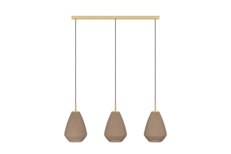 Pendel Eglo Caprarola med 3 Lamper - Messing - Belysning - Lamper & indendørsbelysning - Loftlampe - Pendellamper & hængelamper