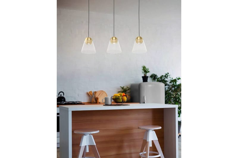 Pendel Eglo Cerasella med 3 Lamper - Messing/Guld - Belysning - Lamper & indendørsbelysning - Loftlampe - Pendellamper & hængelamper