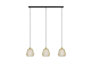 Pendel Eglo Ciudadela med 3 Lamper - Messing/Hvid/Sort - Belysning - Lamper & indendørsbelysning - Loftlampe - Pendellamper & hængelamper