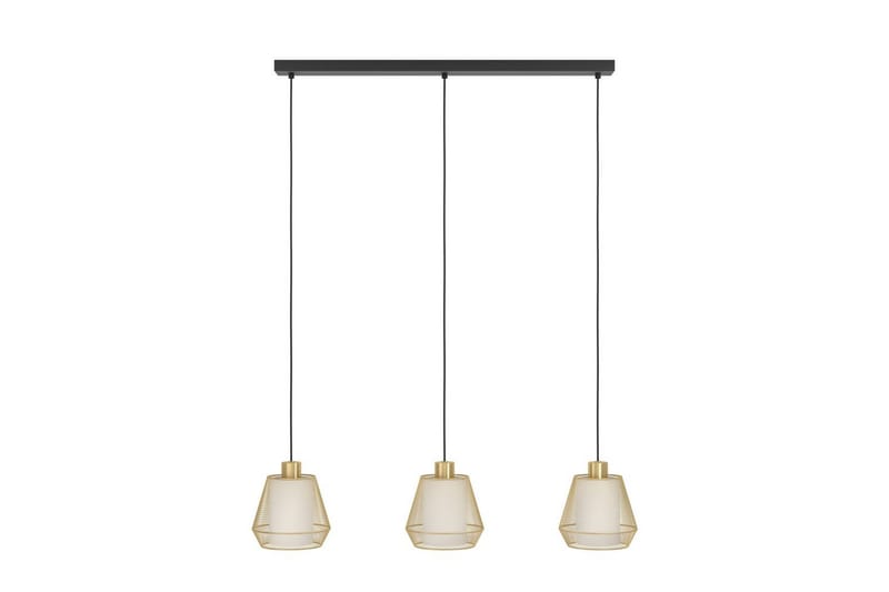 Pendel Eglo Ciudadela med 3 Lamper - Messing/Hvid/Sort - Belysning - Lamper & indendørsbelysning - Loftlampe - Pendellamper & hængelamper