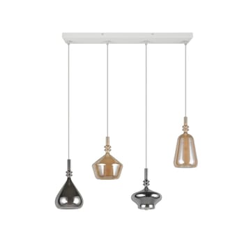 Pendel TRIO Aldea - 4 lamper/Rav/Krom - Belysning - Lamper & indendørsbelysning - Loftlampe - Pendellamper & hængelamper