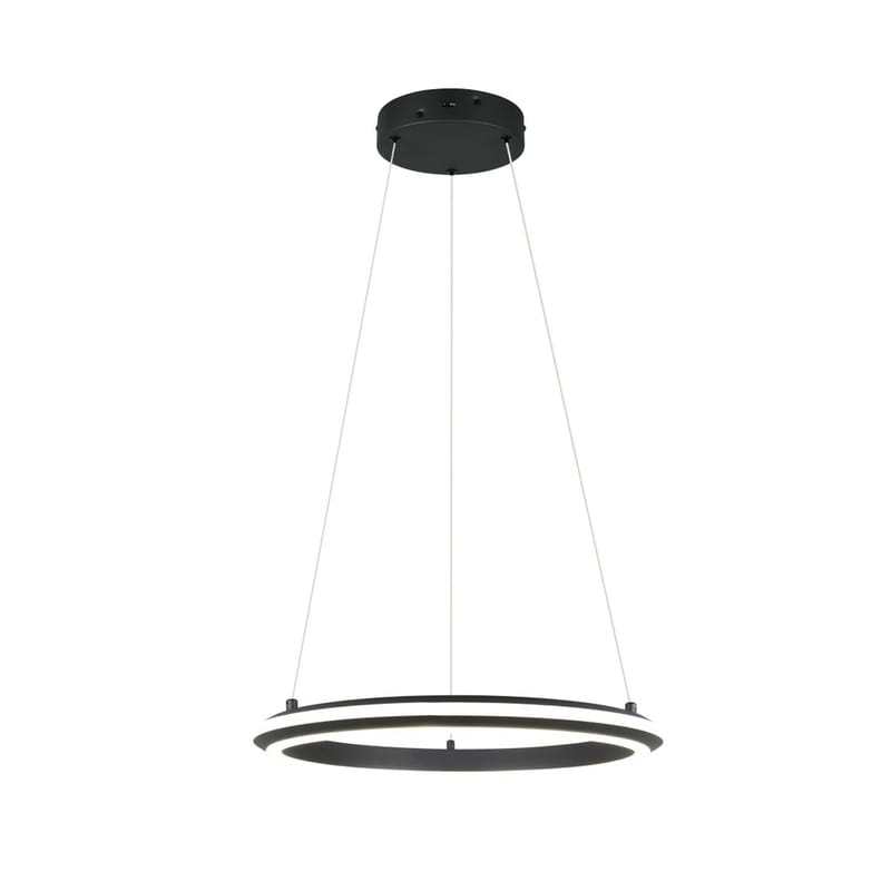 Pendel TRIO Amador - 45 cm, Mat sort - Belysning - Lamper & indendørsbelysning - Loftlampe - Pendellamper & hængelamper