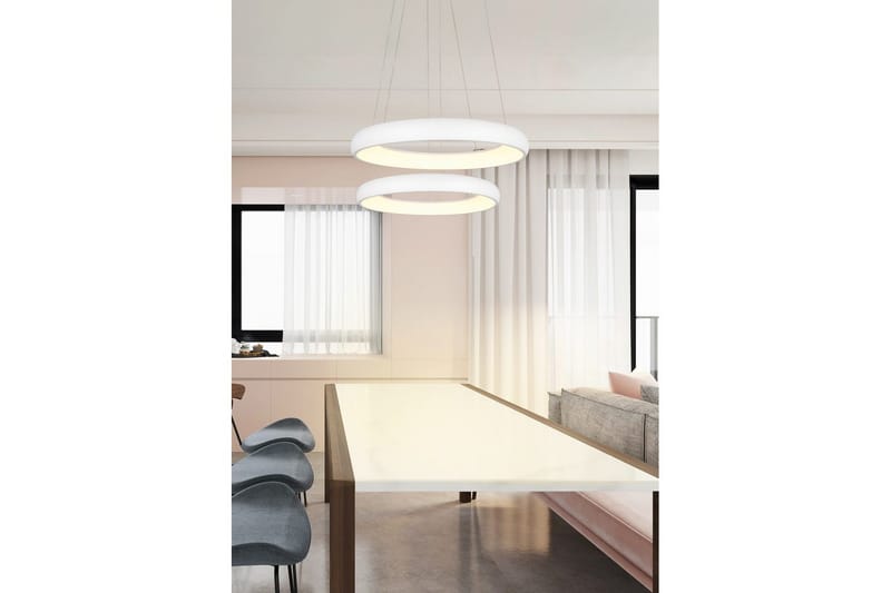 Pendel TRIO Cardona 47 cm, Mat hvid - 47 cm, Mat hvid - Belysning - Lamper & indendørsbelysning - Loftlampe - Pendellamper & hængelamper