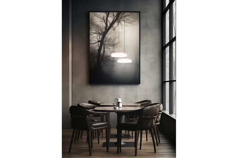 Pendel TRIO Celeste 1-dele, Mat sort/hvid/kaffebrun - 1-dele, Mat sort/hvid/kaffebrun - Belysning - Lamper & indendørsbelysning - Loftlampe - Pendellamper & hængelamper