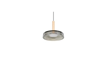 Pendel TRIO Celeste 1-dele, Mat sort/krom/træ - 1-dele, Mat sort/krom/træ - Belysning - Lamper & indendørsbelysning - Loftlampe - Pendellamper & hængelamper