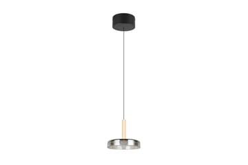 Pendel TRIO Celeste 1-dele, Mat sort/krom/træ - 1-dele, Mat sort/krom/træ - Belysning - Lamper & indendørsbelysning - Loftlampe - Pendellamper & hængelamper
