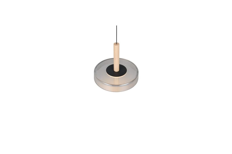 Pendel TRIO Celeste 1-dele, Mat sort/krom/træ - 1-dele, Mat sort/krom/træ - Belysning - Lamper & indendørsbelysning - Loftlampe - Pendellamper & hængelamper