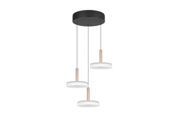Pendel TRIO Celeste 3-dele, Mat sort/hvid/kaffebrun - 3-dele, Mat sort/hvid/kaffebrun - Belysning - Lamper & indendørsbelysning - Loftlampe - Pendellamper & hængelamper