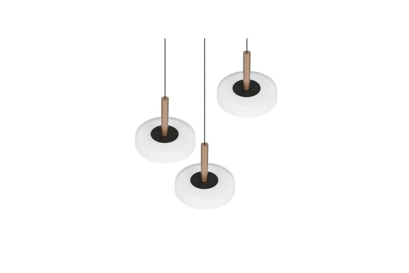 Pendel TRIO Celeste 3-dele, Mat sort/hvid/kaffebrun - 3-dele, Mat sort/hvid/kaffebrun - Belysning - Lamper & indendørsbelysning - Loftlampe - Pendellamper & hængelamper