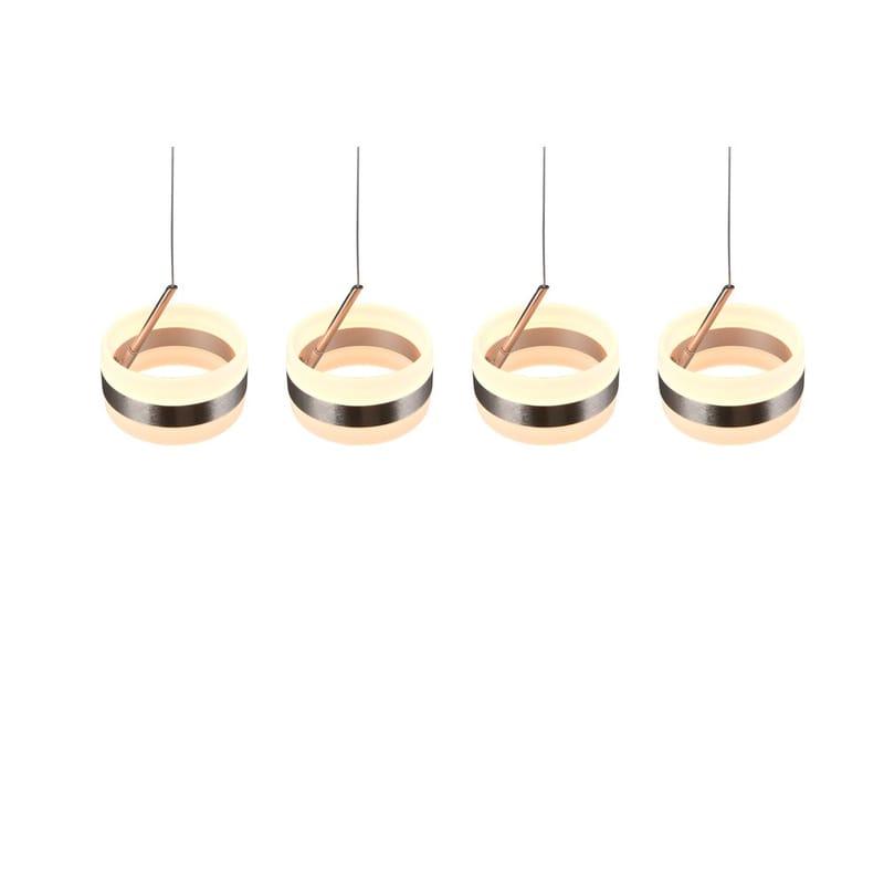Pendel TRIO Dios - 4 lamper/Børstet Stål - Belysning - Lamper & indendørsbelysning - Loftlampe - Pendellamper & hængelamper