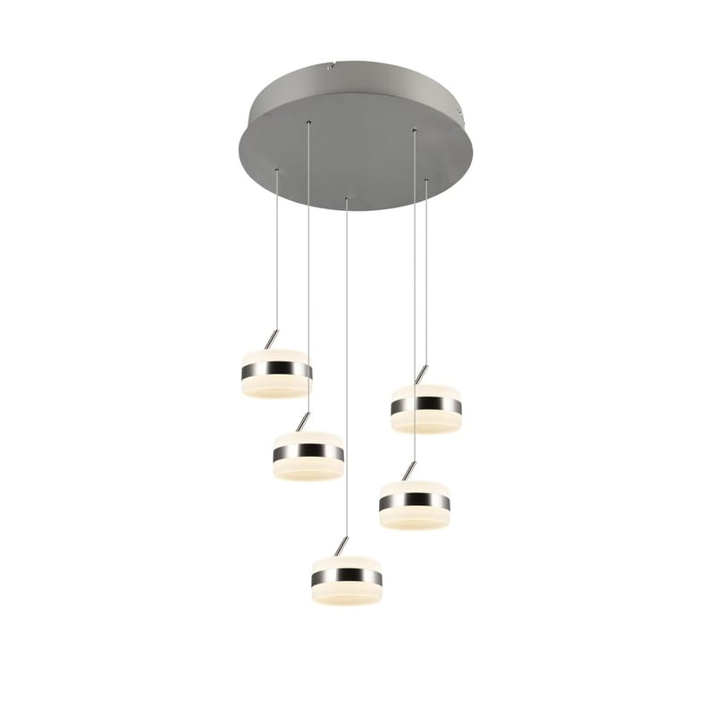 Pendel TRIO Dios - 5 lamper/Børstet Stål - Belysning - Lamper & indendørsbelysning - Loftlampe - Pendellamper & hængelamper