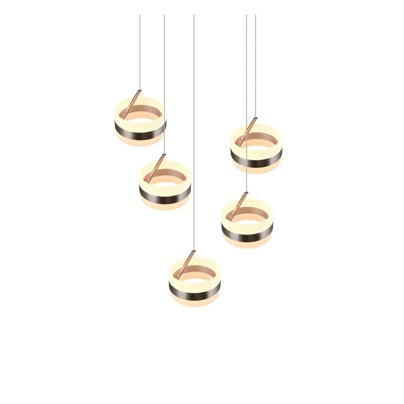 Pendel TRIO Dios - 5 lamper/Børstet Stål - Belysning - Lamper & indendørsbelysning - Loftlampe - Pendellamper & hængelamper