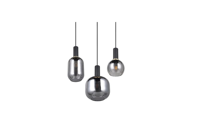 Pendel TRIO Diva 3-dele, Mat sort/krom - 3-dele, Mat sort/krom - Belysning - Lamper & indendørsbelysning - Loftlampe - Pendellamper & hængelamper