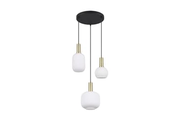Pendel TRIO Diva 3-dele, Matmessing/hvid - 3-dele, Matmessing/hvid - Belysning - Lamper & indendørsbelysning - Loftlampe - Pendellamper & hængelamper