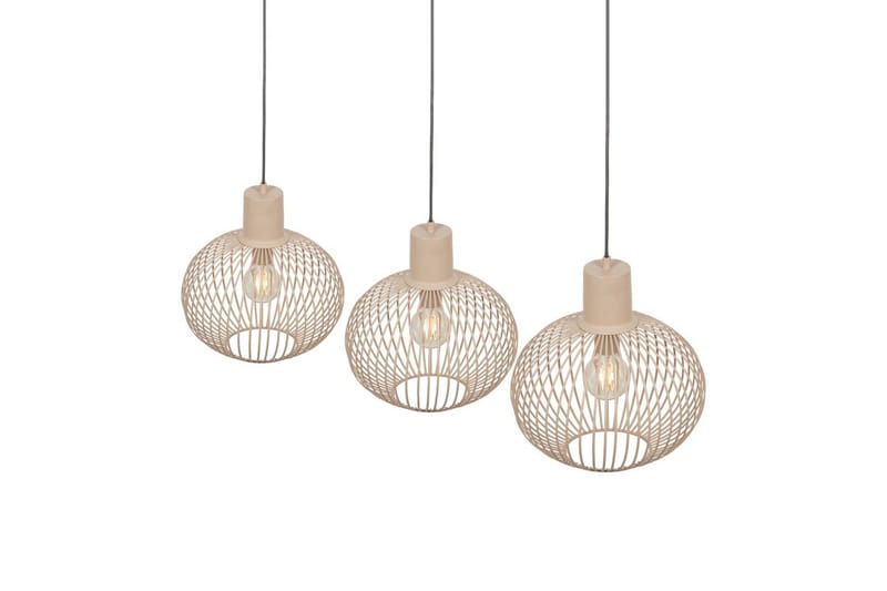 Pendel TRIO Gila 3-dele, Sand - 3-dele, Sand - Belysning - Lamper & indendørsbelysning - Loftlampe - Pendellamper & hængelamper