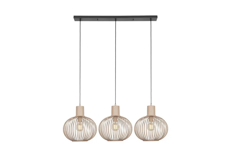 Pendel TRIO Gila 3-dele, Sand - 3-dele, Sand - Belysning - Lamper & indendørsbelysning - Loftlampe - Pendellamper & hængelamper