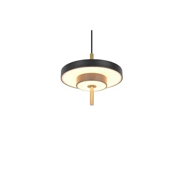 Pendel TRIO Keaton - 1 lampe 20 cm, Mat sort/Messing - Belysning - Lamper & indendørsbelysning - Loftlampe - Pendellamper & hængelamper