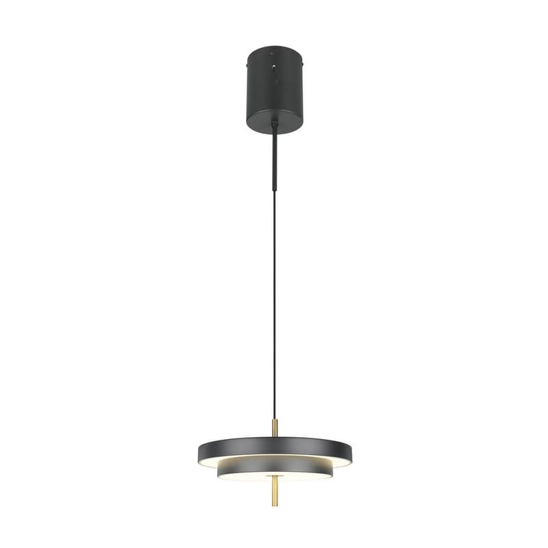 Pendel TRIO Keaton - 1 lampe 40 cm, matsort/messing - Belysning - Lamper & indendørsbelysning - Loftlampe - Pendellamper & hængelamper