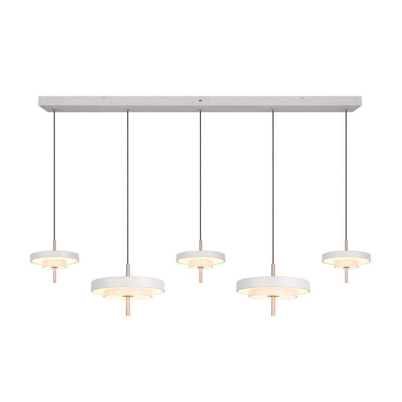 Pendel TRIO Keaton - 5 lamper, Varm Grå - Belysning - Lamper & indendørsbelysning - Loftlampe - Pendellamper & hængelamper