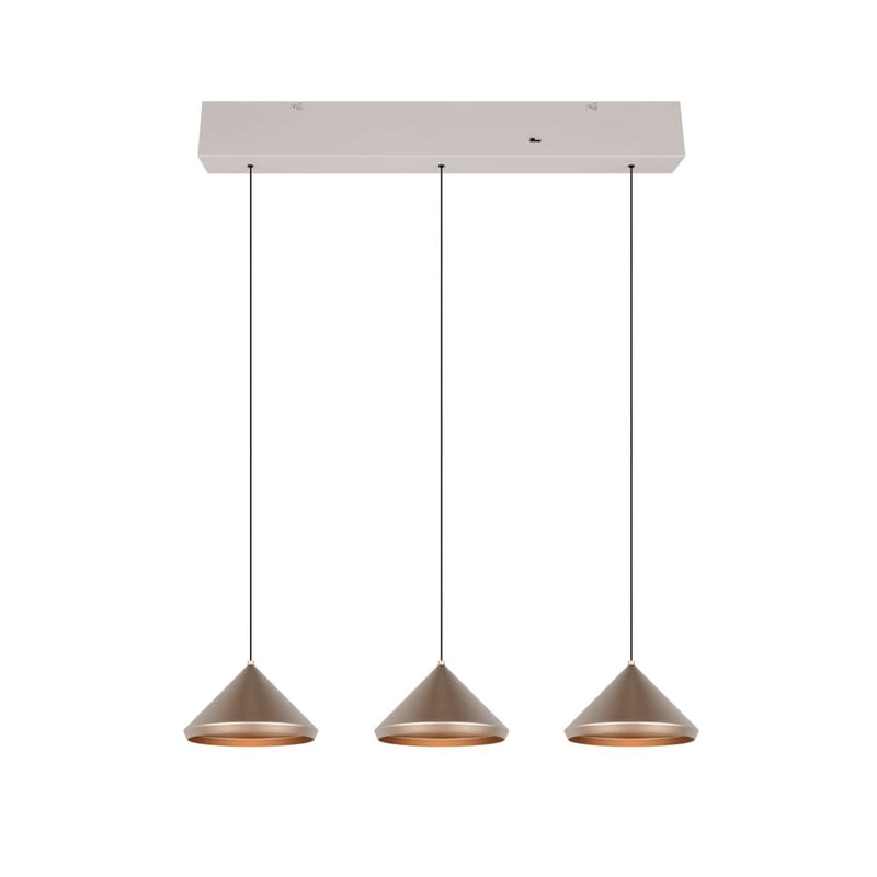 Pendel TRIO Laguna - 3 lamper, Kaffe - Belysning - Lamper & indendørsbelysning - Loftlampe - Pendellamper & hængelamper