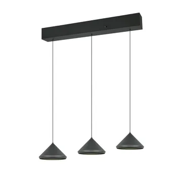 Pendel TRIO Laguna - 3 lamper, Mat sort - Belysning - Lamper & indendørsbelysning - Loftlampe - Pendellamper & hængelamper