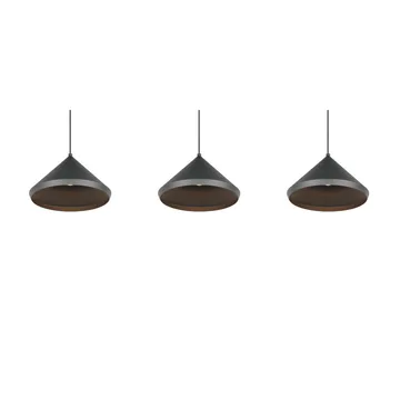 Pendel TRIO Laguna - 3 lamper, Mat sort - Belysning - Lamper & indendørsbelysning - Loftlampe - Pendellamper & hængelamper