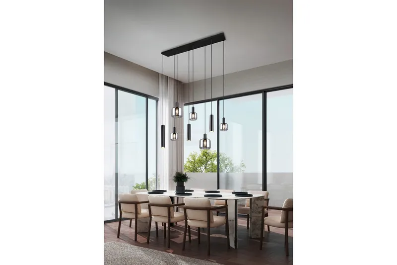 Pendel TRIO Mataró 8-delt - 8-delt - Belysning - Lamper & indendørsbelysning - Loftlampe - Pendellamper & hængelamper