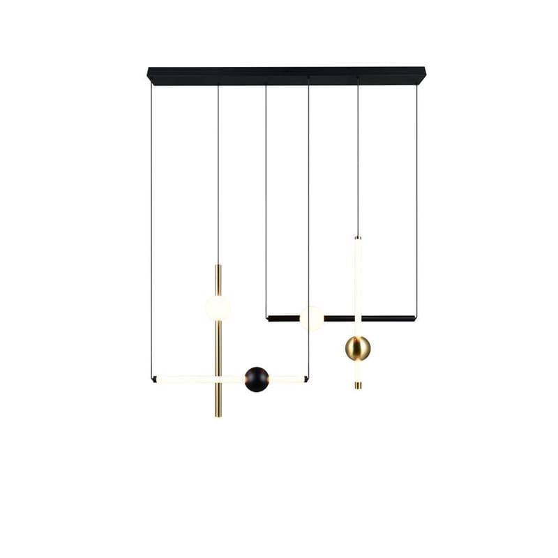 Pendel TRIO Melita - 110 cm, Mat sort - Belysning - Lamper & indendørsbelysning - Loftlampe - Pendellamper & hængelamper