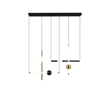 Pendel TRIO Melita - 110 cm/Mat sort - Belysning - Lamper & indendørsbelysning - Loftlampe - Pendellamper & hængelamper