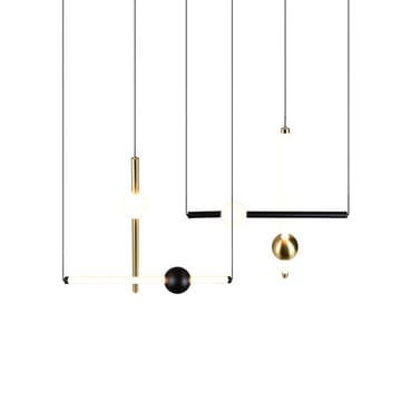 Pendel TRIO Melita - 110 cm/Mat sort - Belysning - Lamper & indendørsbelysning - Loftlampe - Pendellamper & hængelamper