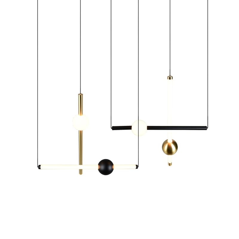 Pendel TRIO Melita - 110 cm/Mat sort - Belysning - Lamper & indendørsbelysning - Loftlampe - Pendellamper & hængelamper