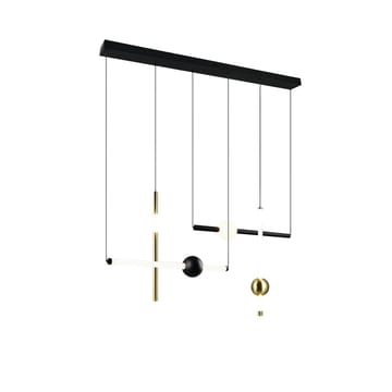 Pendel TRIO Melita - 110 cm/Mat sort - Belysning - Lamper & indendørsbelysning - Loftlampe - Pendellamper & hængelamper