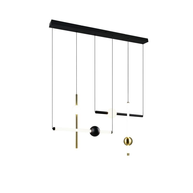 Pendel TRIO Melita - 110 cm/Mat sort - Belysning - Lamper & indendørsbelysning - Loftlampe - Pendellamper & hængelamper