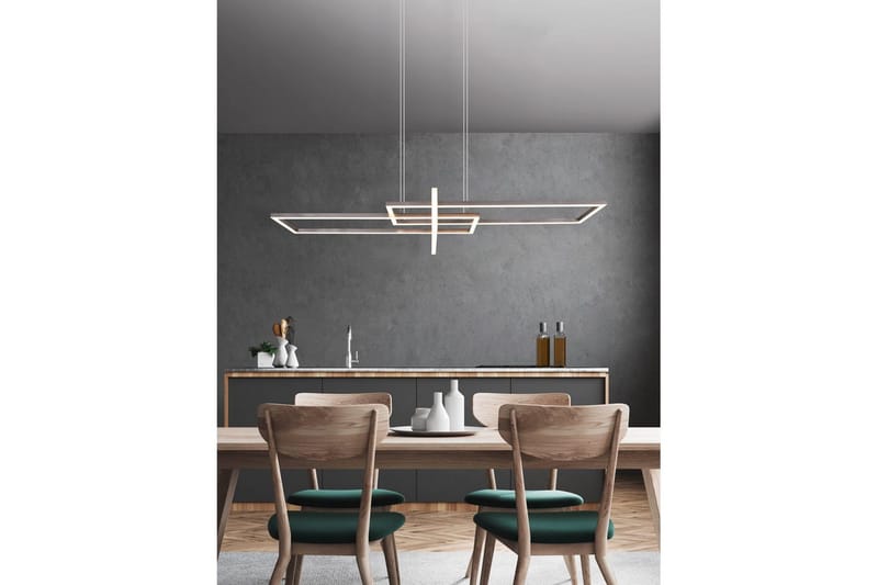 Pendel TRIO Salinas Børstet stål - Børstet stål - Belysning - Lamper & indendørsbelysning - Loftlampe - Pendellamper & hængelamper